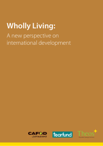 Wholly Living: A new perspective on international development