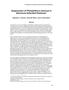 Phytophthora Aluminum-Amended Peatmoss  Elizabeth J. Fichtner,