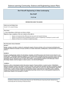 Science Learning Community: Science and Engineering Lesson Plans  Dan Graff