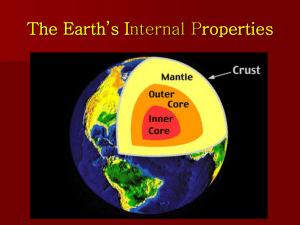The Earth’s Internal Properties
