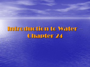 Introduction to Water – Chapter 24