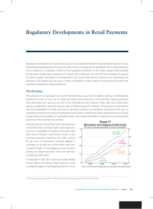 regulatory Developments in retail Payments