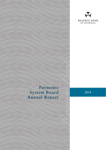 Payments System Board Annual Report 2014