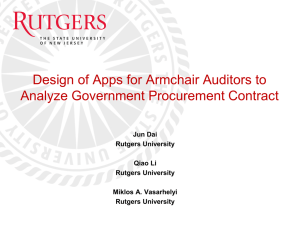 Design of Apps for Armchair Auditors to Analyze Government Procurement Contract