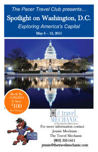 Spotlight on Washington, D.C. 100 presents… The Pacer Travel Club