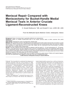 Meniscal Repair Compared with Meniscectomy for Bucket-Handle Medial