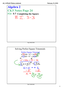 Algebra 2 Ch.5 Notes Page 24 P24  5­7