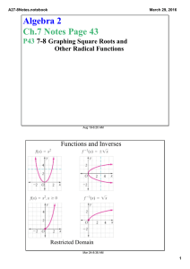 Algebra 2 Ch.7 Notes Page 43 P43  7­8 