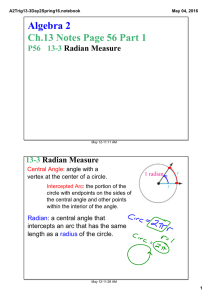 Algebra 2 Ch.13 Notes Page 56 Part 1 P56 13­3  13­3 