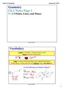 Geometry Ch.1 Notes Page 1 Vocabulary P1