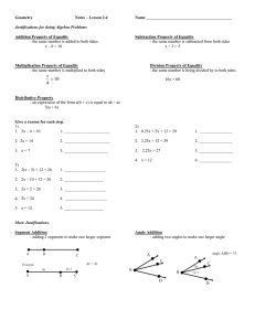 Geometry  Notes – Lesson 2.4 Name _________________________________________