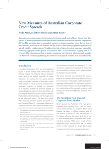 New measures of australian corporate credit Spreads