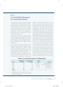 Covered Bond Issuance by Australian Banks Box D