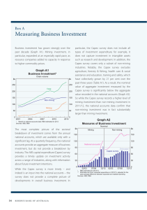 Measuring Business Investment Box A