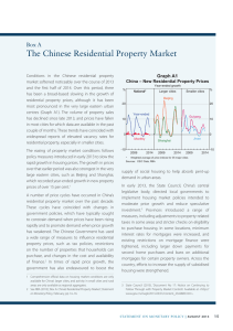 The Chinese Residential Property Market Box A Graph A1