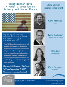 Constitution Day: A Panel Discussion on Privacy and Surveillance Social Science