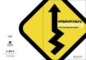 recovery whiplash injury a self-management guide The recommendations in this