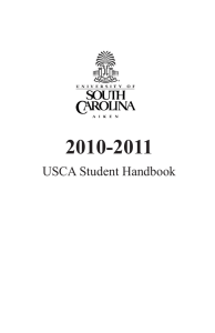 2010-2011 USCA Student Handbook