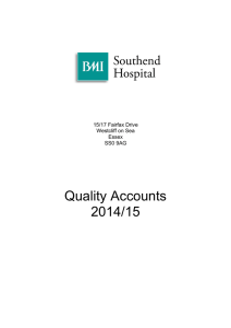 Quality Accounts 2014/15 15/17 Fairfax Drive