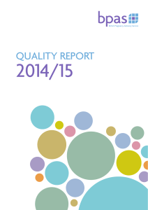 2014/15  QUALITY REPORT