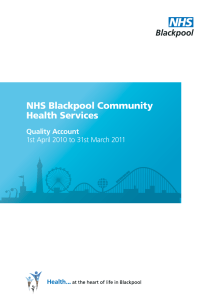 NHS Blackpool Community Health Services Quality Account