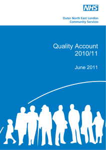 Quality Account 2010/11 June 2011