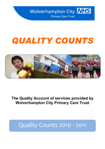 QUALITY COUNTS Quality Counts 2010 - 2011