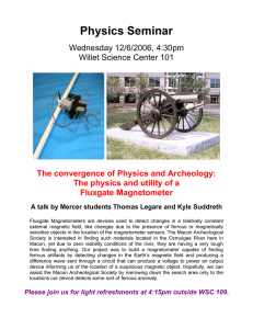 Physics Seminar  Wednesday 12/6/2006, 4:30pm Willet Science Center 101