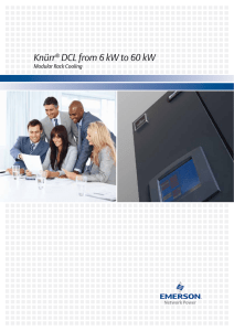 Knürr DCL from 6 kW to 60 kW Modular Rack Cooling ®