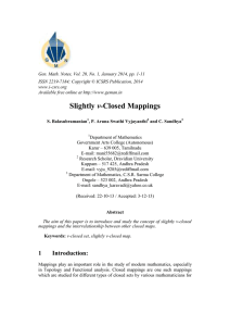 Gen. Math. Notes, Vol. 20, No. 1, January 2014, pp.... ISSN 2219-7184; Copyright © ICSRS Publication, 2014
