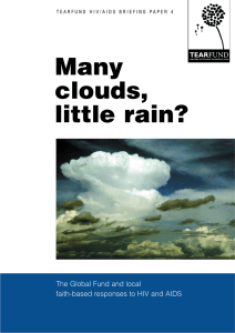 Many clouds, little rain? The Global Fund and local