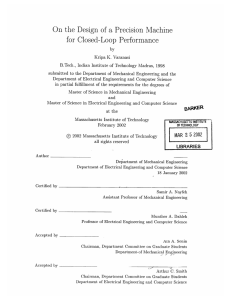 On  the  Design  of a  Precision ... for  Closed-Loop  Performance