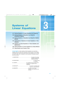 3 Systems of Linear Equations