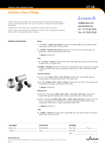 Lenntech Stainless	Steel	Fittings 17.16