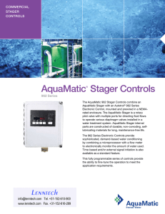 AquaMatic Stager Controls 962 Series COMMERCIAL