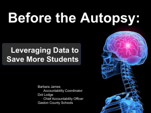 Before the Autopsy: Leveraging Data to Save More Students Barbara James