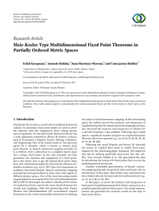 Research Article Meir-Keeler Type Multidimensional Fixed Point Theorems in Erdal Karap