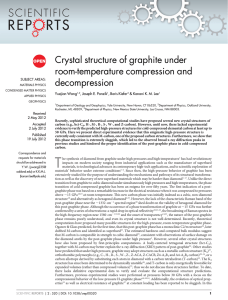 Crystal structure of graphite under room-temperature compression and decompression Yuejian Wang