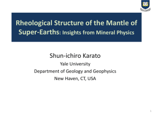Rheological Structure of the Mantle of Super-Earths Shun-ichiro Karato