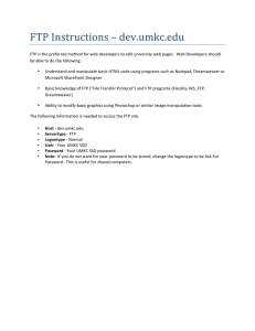 FTP Instructions – dev.umkc.edu 