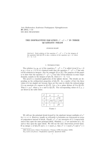 Acta Mathematica Academiae Paedagogicae Ny´ıregyh´aziensis − y , y , z