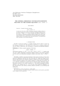 Acta Mathematica Academiae Paedagogicae Ny´ıregyh´aziensis 21 (2005), 33–42 www.emis.de/journals ISSN 1786-0091