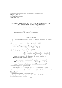 Acta Mathematica Academiae Paedagogicae Ny´ıregyh´ aziensis 27