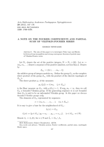 Acta Mathematica Academiae Paedagogicae Ny´ıregyh´ aziensis 28