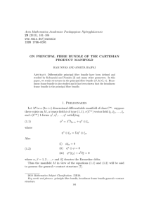 Acta Mathematica Academiae Paedagogicae Ny´ıregyh´ aziensis 29