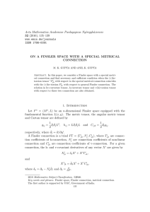 Acta Mathematica Academiae Paedagogicae Ny´ıregyh´ aziensis 32