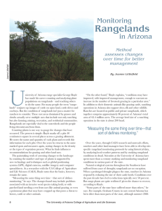 U Rangelands Monitoring in Arizona