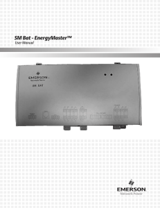 SM Bat - EnergyMaster™ User Manual