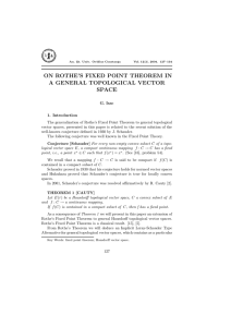 ON ROTHE’S FIXED POINT THEOREM IN A GENERAL TOPOLOGICAL VECTOR SPACE