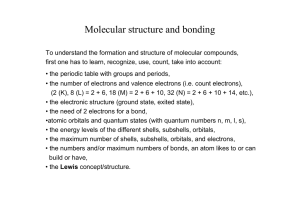 Molecular structure and bonding